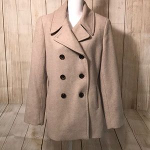 Calvin Klein Women’s Tan Pea Coat Size 14